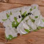 Головка троянди "аква" біло-кремова cream-white
