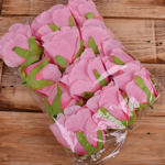 головка розы "аква" rose quartz