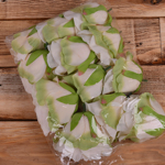 Головка розы "аква" светлый персик (peach-green)