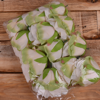 Головка розы "аква" светлый персик (peach-green)