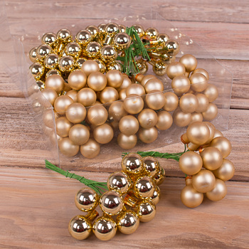 шарики на проволоке из стекла (gold)