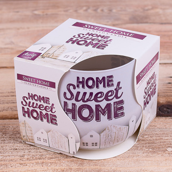 Арома свеча в стакане «home sweet home»