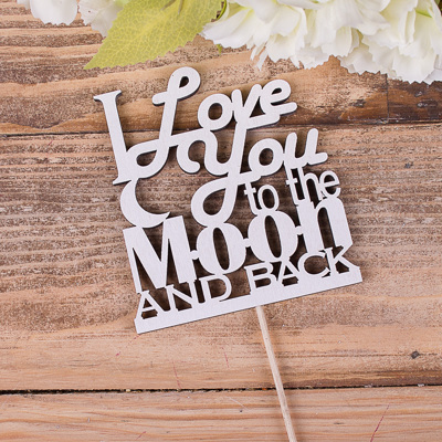 топпер "Love you To the moon and back"