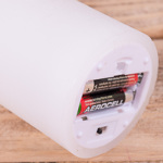 Свеча LED с воском 13см (белая)