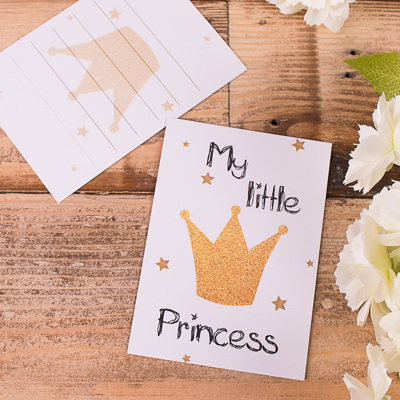 открытка мини " my little princess"