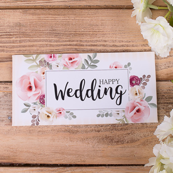 конверт для денег "happy wedding"