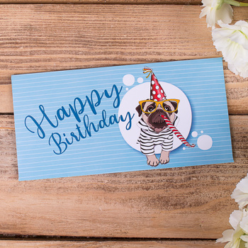 конверт для денег "happy birthday"