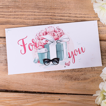 конверт для денег "for you"