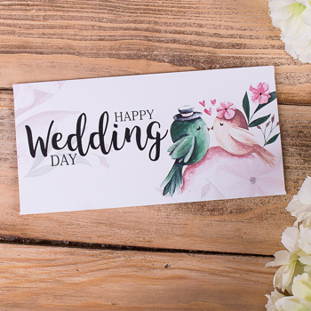 конверт для денег "wedding"