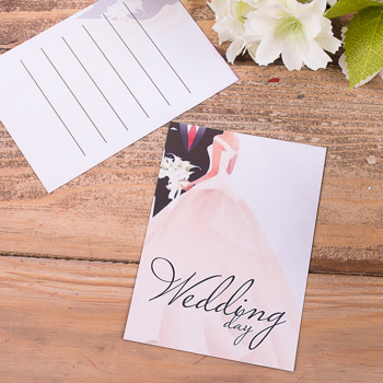 открытка мини "Wedding day"
