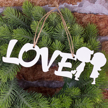подвеска "love " влюбленная парочка 