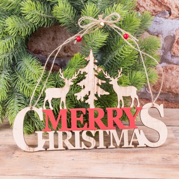 Новогодняя подвеска" Merry Christmas" 