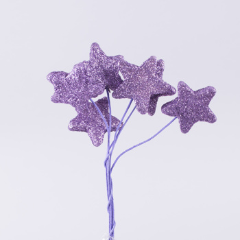 Пучок серебряных звездочек (фиолетово сиреневый)