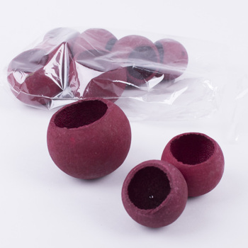 головки "bell cup" бордовые, 10шт