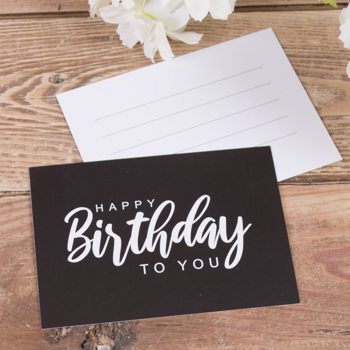 открытка мини  "happy birthday"