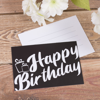 открытка мини  "happy birthday"