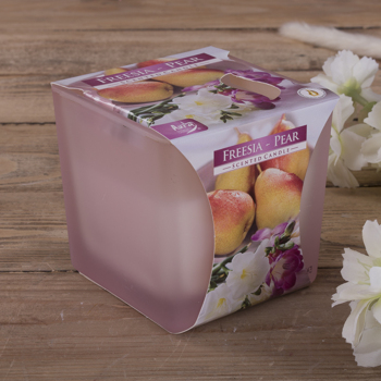 Арома-свеча квадратная "freesia pear "