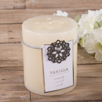 Арома-свеча  с брошью  "Vanilla"