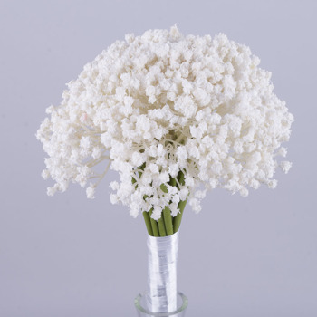 букет білої гіпсофіли "весільний"