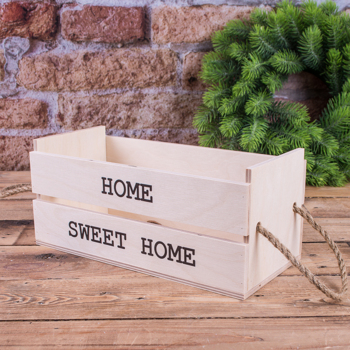 Ящик деревянный home sweet home