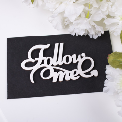 конверт с топером  "follow me"
