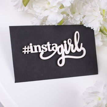 конверт с топером  "#instagirl"