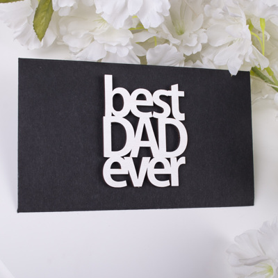 конверт з топером "best dad ever"