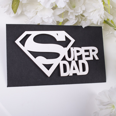 конверт с топером "super dad"