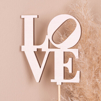 топпер "Love " розовый