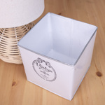Металлическая горшок квадратный