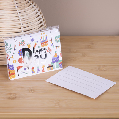 Открытка мини "Happy day" с подарками