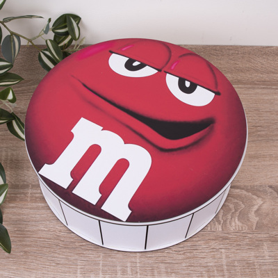 Коробка круглая 27 см деревянная M&M's