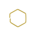 Опора для комнатных растений золотая шестиугольная