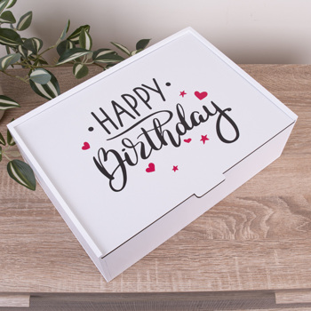 Коробка прямоугольная 36 см "happy birthday "