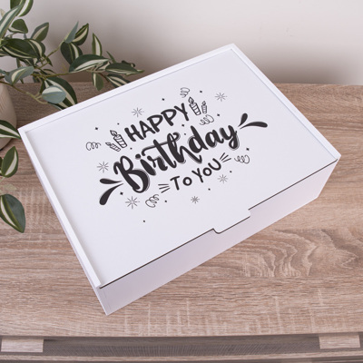 Коробка прямоугольная 32 см "happy birthday to you"