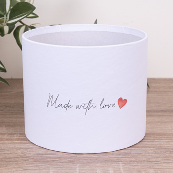 коробка без крышки -14см - "Made with love"