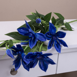 искусственный клематис пышный синий BLUE