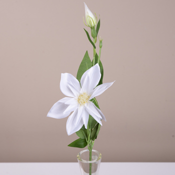 искусственный клематис одинарный белый (white) 