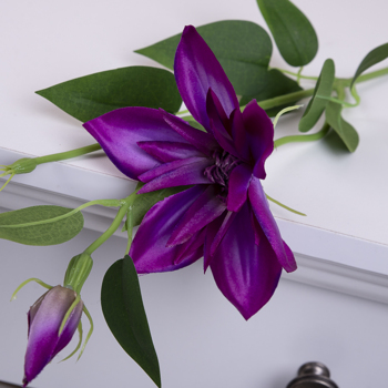 искусственный клематис одинарный фиолетовый (purple)