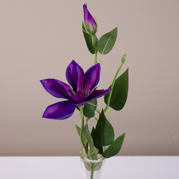 искусственный клематис одинарный темно-фиолетовый (purple beauty)