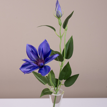 искусственный клематис одинарный ярко-фиолетовый (violet/green)