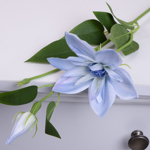 искусственный клематис одинарный нежно-голубой (powder blue)