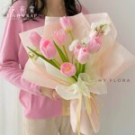 Флизелин однотонный листовой кремовый 50*50 (40шт)