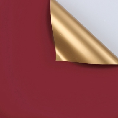 Пленка листовая «Gold» бордовая 58*58см (20шт)