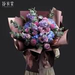 Пленка "Rose Gold" фиолетовая 58*58см (20шт)