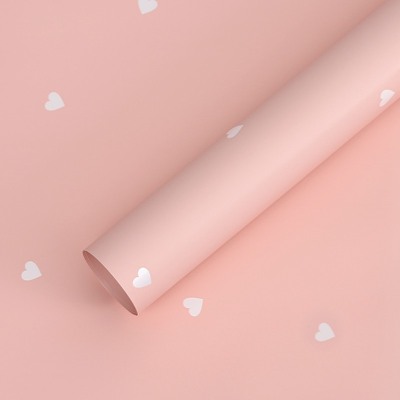 Плівка «сердечка» 58*58см (20шт) Pink