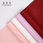 Бумага текстурированная «полу-круги» бордовая 53*53см (10шт)