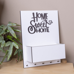 Ключница с кашпо  home sweet home