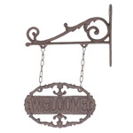 Таблица настенная welcome из чугуна