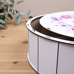 Коробка круглая 33 см " найкращій вчительці"